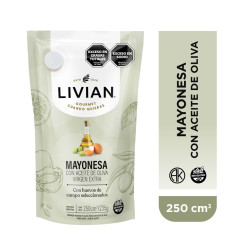 Mayonesa Con Aceite De Oliva Livian 250 Gr.