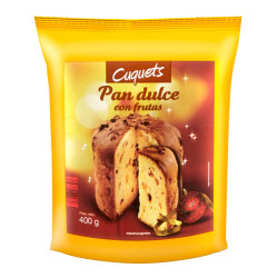 Pan Dulce Cuquets con Frutas 400 Gr.