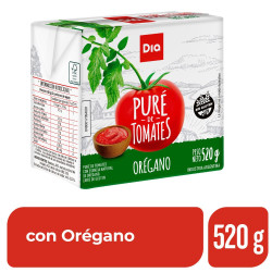 Puré de Tomate Dia con Orégano 520 Gr. Puré de Tomate Dia con Orégano 520 Gr.