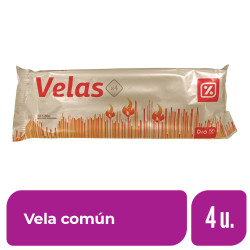 Vela ComÃºn DÃ?A 120 Gr. 4 Ud.