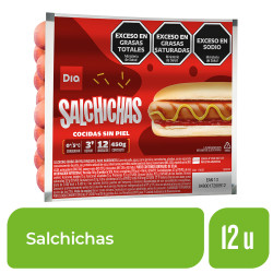 Salchichas Dia Cocidas sin Piel x 12 Ud. Salchichas Dia Cocidas sin Piel x 12 Ud.