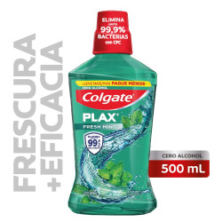 Enjuague Bucal Colgate Plax Fresh Mint 500X 350 Ml.