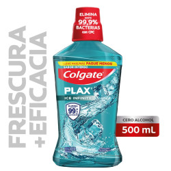 Enjuague Bucal Plax Ice Infinity 500X 350 Ml.