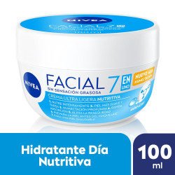 Crema facial 7en1 Nivea Cuidado Nutritivo para todo tipo de piel 100 Ml. Crema facial 7en1 Nivea Cuidado Nutritivo para todo tipo de piel 100 Ml.