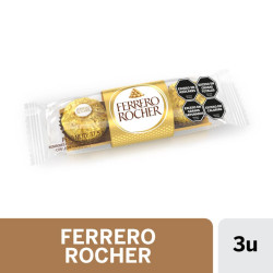 Bombón Ferrero Rocher 3 Ud. 37,5 Gr.