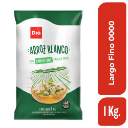 Arroz Largo Fino 0000 DIA 1 Kg.