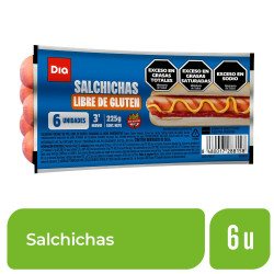 Salchichas Dia Cocidas sin Piel x 6 Ud. Salchichas Dia Cocidas sin Piel x 6 Ud.