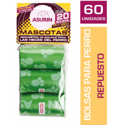 Bolsas Asurin Mascota Repuesto 3 Ud. Bolsas Asurin Mascota Repuesto 3 Ud.