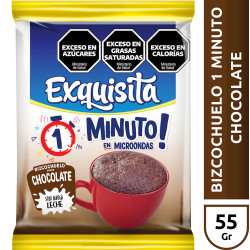 Bizcochuelo 1 Min Chocolate Exquisita 55 Gr.