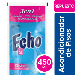 Limpiador Acondicionador de Pisos Echo Clasico Brillo Natural Repuesto 450 Ml.