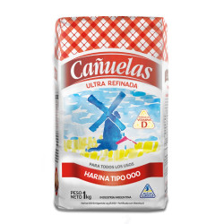 Harina 000 CaÃ±uelas Ultra Refinada 1 Kg.