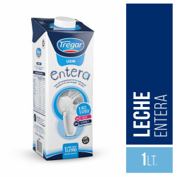 Leche Entera Tregar Larga Vida 1 Lt.