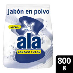JabÃ³n En Polvo Ala Lavado A Mano MÃ¡xima Blancura 800 Gr.