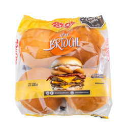 Pan De Hamburguesa Rey Oro Brioche 300 Gr. 4 Ud.