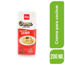 Crema De Leche Para Cocinar Larga Vida Dia 200 Ml. Crema De Leche Para Cocinar Larga Vida Dia 200 Ml.