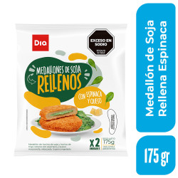 Medallón de Soja Rellena Espinaca Dia 175 Gr.