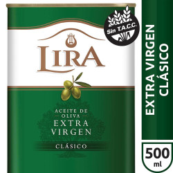 Aceite De Oliva Extra Virgen Sin Tacc Lira 500 Ml.