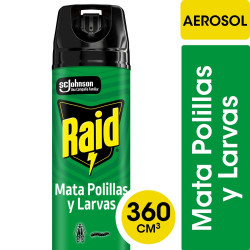 Insecticida Raid Mata Polillas y Larvas en Aerosol 390 Ml. Insecticida Raid Mata Polillas y Larvas en Aerosol 390 Ml.