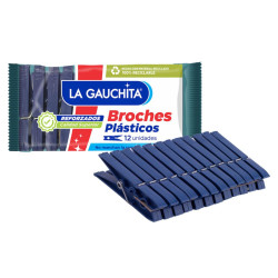 Broche De Plástico La Gauchita 12 Ud.