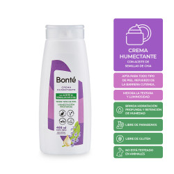 Crema Corporal Humectante Con Aceite de Semillas De Chia Bonte 400 Ml.