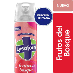 Desinfectante de Ambientes Lysoform Ed. Limitada Frutos del bosque Aerosol 360 Ml.