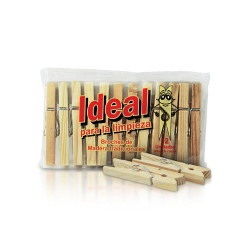 Broches de Madera Ideal 12 Ud.
