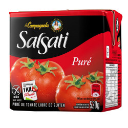 Puré de Tomate Salsati 520 Gr. Puré de Tomate Salsati 520 Gr.