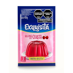 Gelatina Cereza Regular Forti Exquisita 40 Gr. Gelatina Cereza Regular Forti Exquisita 40 Gr.