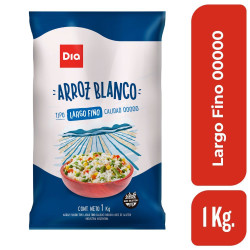 Arroz Largo Fino 00000 Dia 1 Kg.