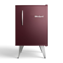 Heladera Compacta Whirlpool Retro Marsala Wine 76 Lts.