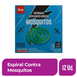 Espiral Espanta Mosquito Dia 12 Ud.